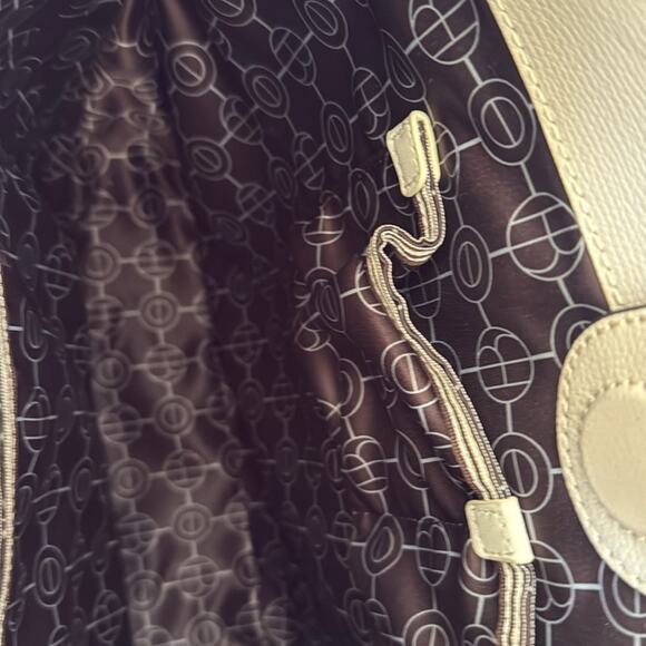 HENRI BENDEL W57TH Cream Saffiano Leather Hobo Crossbody - Picture 9 of 9